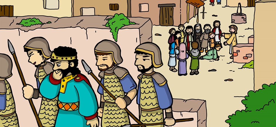Herod zaniepokojony sławą Jezusa, pyta, kim On jest